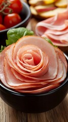 Ham Rose Appetizer Gourmet Food Styling Photography