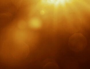 golden sunbeam sunlight beam sunshine sunset bright. Isolated yellow light rays animation. Shine or sun effect on black screen background. Glitter, shiny, bright, flare. orange sunrays, bokeh