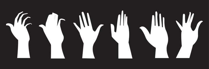 Hand icon vector. hand vector icon, palm