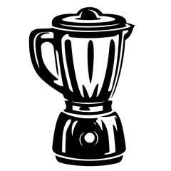 Black and white blender design for kitchen appliances for food preparation