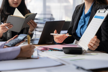 Business Team Collaboration in Office Meeting