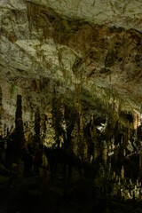 Exploring beautiful Postojna cave in Slovenia the most visited european cave.  Thousands of...