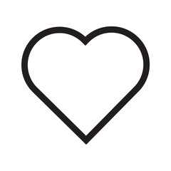 Collection of Heart icon, Symbol of Love Icon flat style modern design Isolated on Blank Background. Vector illustration.