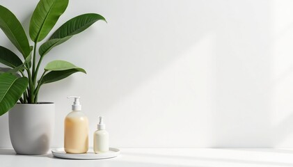 Bright white backdrop, ideal for product displays , marketing, minimal