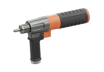 Nail gun power tool isolated on white background