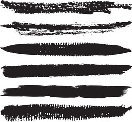 stroke line paint hand drawing element set