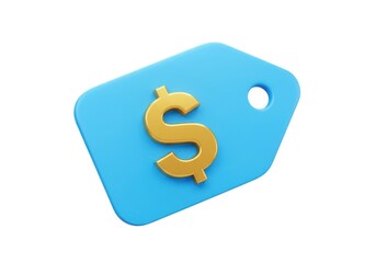 Obraz premium Price tag dollar sign icon isolated on white background