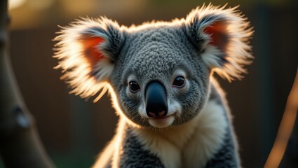 Obraz premium Close-up of a Majestic Koala