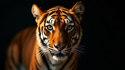 Fototapeta premium Tiger Portrait - Majestic Wild Animal