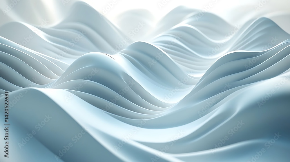 Aufkleber abstract white wavy surface with layered texture, abstract white wavy surface with layered texture c