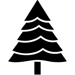 creative details Evergreen Tree icon vector illustration 
