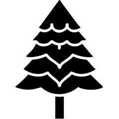 creative details Evergreen Tree icon vector illustration 
