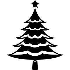 creative details Christmas Tree icon vector illustration 
