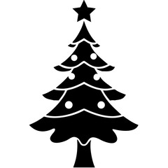 creative details Christmas Tree icon vector illustration 