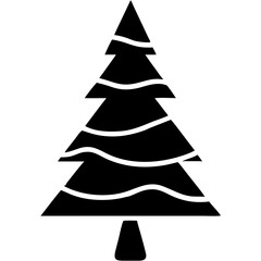 creative details Christmas Tree icon vector illustration 