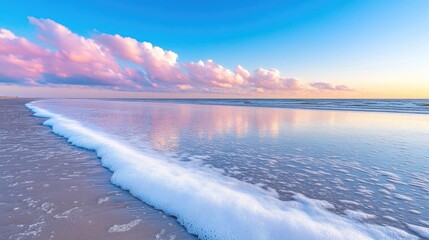 Naklejka premium Serene Beach Sunset
