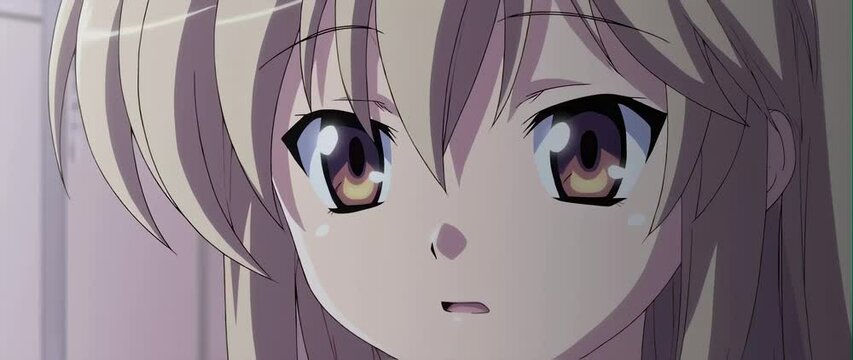 Anamorphic video of Beautiful Anime Girl