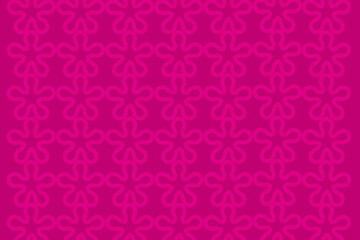 Vibrant geometric pattern showcasing intricate design on a bold pink background for decorative inspiration