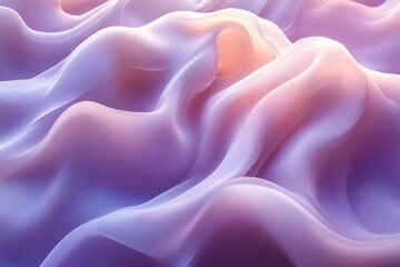 Obraz premium Abstract Flowing Fabric in Soft Pastel Colors Wavy Texture Background Smooth Silk Material De