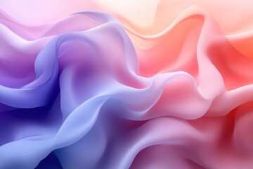 Obraz premium Abstract Flowing Waves in Soft Pastel Colors Perfect for Design Art and Backgrounds