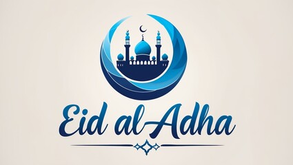 Eid al-Adha A Digital Illustration of a Mosque