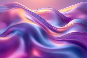 Abstract Fluid Waves in Vibrant Colors A Dynamic and Smooth Gradient Design for Creative Proje