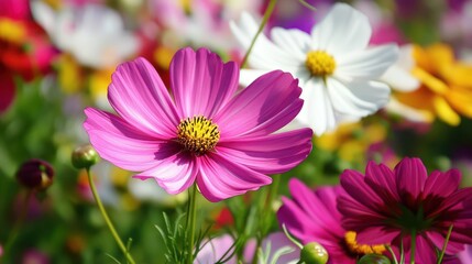 Fototapeta premium Vibrant flower garden