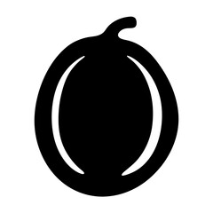 lucuma fruit minimalist silhouette vector icon - for graphic design projects lucuma, Modern Artwork.