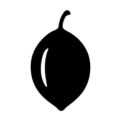 lucuma fruit minimalist silhouette vector icon - for graphic design projects lucuma, Modern Artwork.
