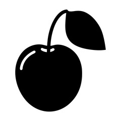 marula fruit minimalist silhouette vector icon - for graphic design projects marula, Modern Artwork.