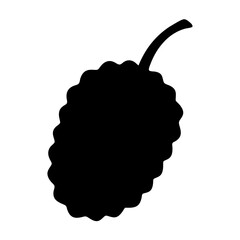 mulberry fruit minimalist silhouette vector icon - for graphic design projects mulberry, Modern Artwork.