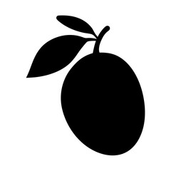 nance fruit minimalist silhouette vector icon - for graphic design projects nance, Modern Artwork.