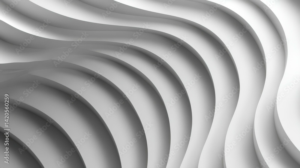 Poster a seamless abstract wave pattern, showcasing flowing curves in a vibrant palette for a modern design