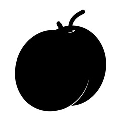 passion fruit minimalist silhouette vector icon - for graphic design projects passion, Modern Artwork.