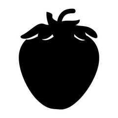 pineberry fruit minimalist silhouette vector icon - for graphic design projects pineberry, Modern Artwork.