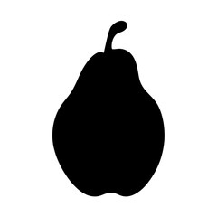 quince fruit minimalist silhouette vector icon - for graphic design projects quince, Modern Artwork.