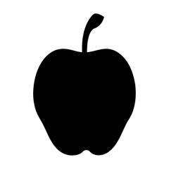 quince fruit minimalist silhouette vector icon - for graphic design projects quince, Modern Artwork.