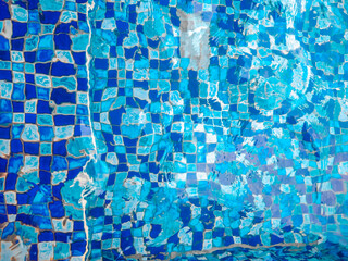 blue mosaic background