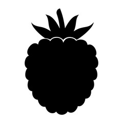 raspberry fruit minimalist silhouette vector icon - for graphic design projects raspberry, Modern Artwork.