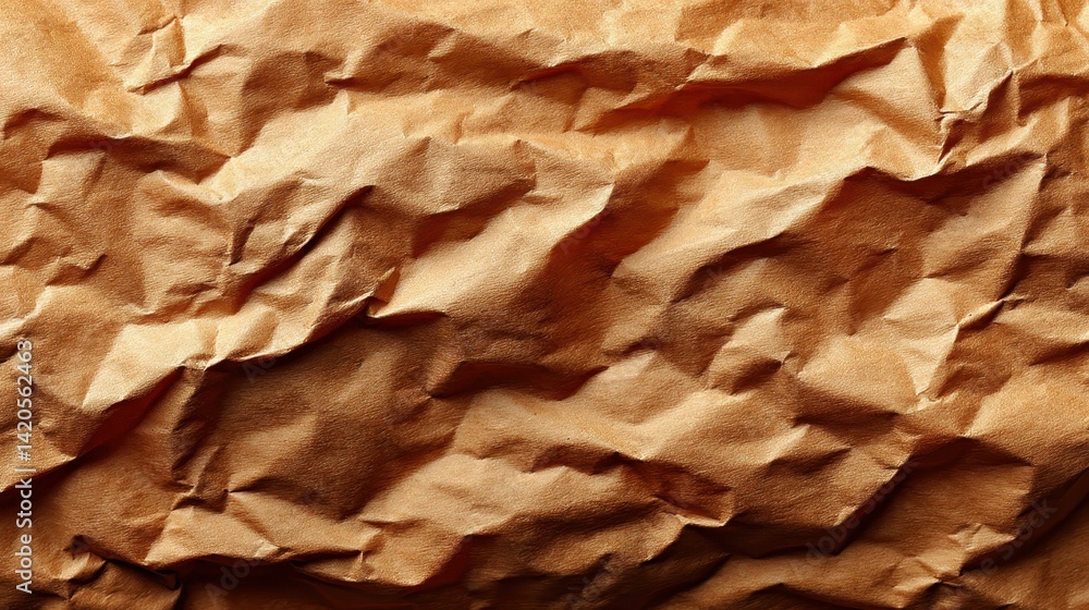 Poster crumpled cardboard texture creates a rustic feel, perfect for adding depth to your designs or presen