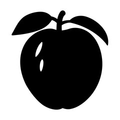sapodilla fruit minimalist silhouette vector icon - for graphic design projects sapodilla, Modern Artwork.