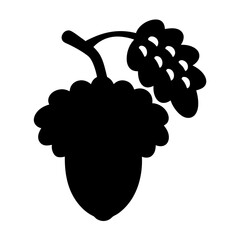 tamarind fruit minimalist silhouette vector icon - for graphic design projects tamarind, Modern Artwork.