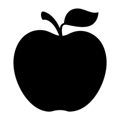 velvet apple fruit minimalist silhouette vector icon - for graphic design projects velvet apple, Modern Artwork.