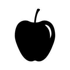 velvet apple fruit minimalist silhouette vector icon - for graphic design projects velvet apple, Modern Artwork.