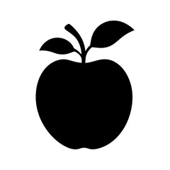 velvet apple fruit minimalist silhouette vector icon - for graphic design projects velvet apple, Modern Artwork.