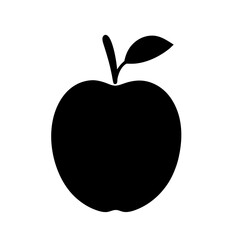 apple fruit minimalist silhouette vector icon - for graphic design projects apple, Modern Artwork.