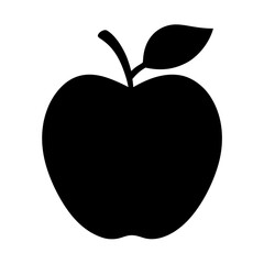 apple fruit minimalist silhouette vector icon - for graphic design projects apple, Modern Artwork.