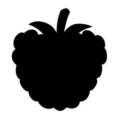 arctic raspberry fruit minimalist silhouette vector icon - for graphic design projects arctic raspberry, Modern Artwork.