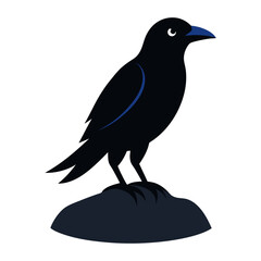 crow Silhouette Stock Illustrations