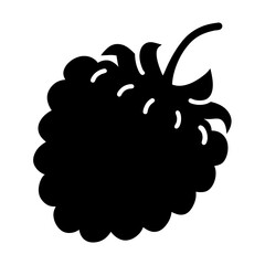 arctic raspberry fruit minimalist silhouette vector icon - for graphic design projects arctic raspberry, Modern Artwork.